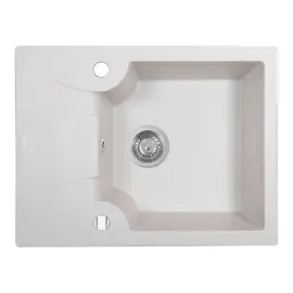 Мойка кухонная гранитная Perfelli FELICITA PGF 134-60 WHITE
