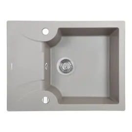 Мойка кухонная гранитная Perfelli FELICITA PGF 1341-60 GREY METALLIC