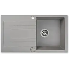 Мойка кухонная гранитная Perfelli FIORA PGF 1141-78 GREY METALLIC