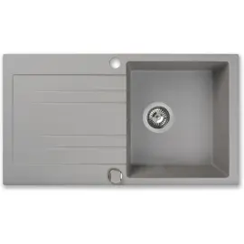 Мойка кухонная гранитная Perfelli FIORA PGF 1141-78 GREY METALLIC