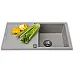 Мойка кухонная гранитная Perfelli FIORA PGF 1141-78 GREY METALLIC