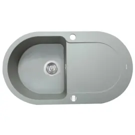 Мойка кухонная гранитная Perfelli IZETTA OGI 1141-78 GREY METALLIC