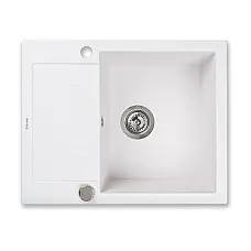 Мойка кухонная гранитная Perfelli LINEA PGL 134-60 WHITE