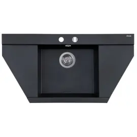 Мойка кухонная гранитная Perfelli MAJESTIC TGM 125-96 BLACK