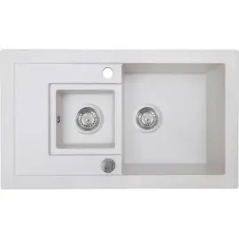 Мойка кухонная гранитная Perfelli PIERRA PGP 536-78  WHITE