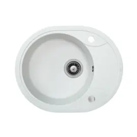 Мойка кухонная гранитная Perfelli PRIMO OGP 135-58 WHITE