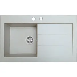 Мойка кухонная гранитная Perfelli SOLO PGS 118-80 LIGHT BEIGE