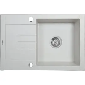 Мойка кухонная гранитная Perfelli TINO PGT 134-66 WHITE
