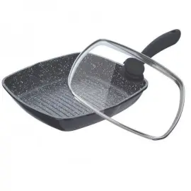 Сковорода-гриль с крышкой 28 см Peterhof PH-15464