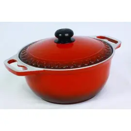 Кастрюля Силумин (Украина) Азиатка с высокой крышкой (с орнаментом), 6 л