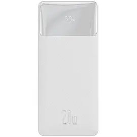 УМБ Baseus Bipow 30000mAh PD 20W USB-C 2 x USB QC 3.0 White (PPDML-N02)