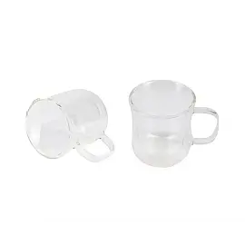 Набор стеклянных чашек Bergner Coffee & tea lovers, 230 мл, 2 шт (BG-20115-MM)