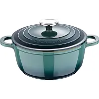Каструля з кришкою Bergner Excalibur, зелена, 20 см (BG-36100-GR)