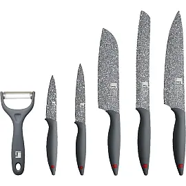 Набір ножів Bergner Star, 6 предметів (BG-39325-GY)
