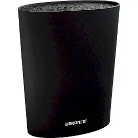 Підставка для ножів Bergner Black & white, 15,6х6,6х22 см (BG-3997-BL)