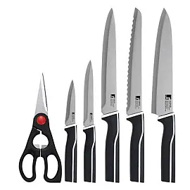 Набір ножів з ножицями Bergner Kyoto, 6 предметів (BG-8986-MM)