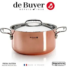 Каструля мідна з кришкою de Buyer 6242.20
