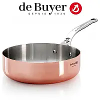 Сотейник мідь/нерж сталь de Buyer 6430,16 16см/1 л