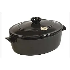 Жаровня с крышкой овальная Emile Henry 794560 6 л
