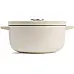 Каструля чавунна з кришкою KitchenAid, 26 см, 5,2 л, колір мигдальний крем (CC006059-001)