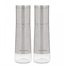 Набір млинків для солі та перцю KitchenAid Universal, 2 шт, 20,3 см, сріблястий (KOG988OSSSA)