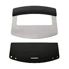Ніж-меццалун KitchenAid Universal, з захисним чохлом на лезо, 15,2x2,4x11,6 см, чорний (KQG173OHOBE)