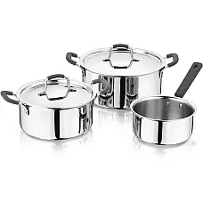 Набір посуду MasterPro Foodies collection, 2 каструлі та ківш (BGEU-5539)