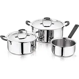 Набір посуду MasterPro Foodies collection, 2 каструлі та ківш (BGEU-5539)