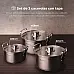Набір каструль з кришками MasterPro Smart, 3,14 / 6,5 / 11,6 л, 6 предметів (BGMP-2145)