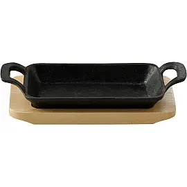 Чавунна мініформа з сервер. дошкою MasterPro Cook & share, 17х10 см, прямокутна (BGMP-3807-4)