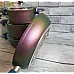 Набір посуду 7 предметів OMS 3016-Violet Каструлі: 20Х10 см / 2,6 лт. 24Х12см / 4,3 лт. 26Х7,5 см / 3,40 лт. Сковорідка 26Х5,5 см / 2,40 лт.