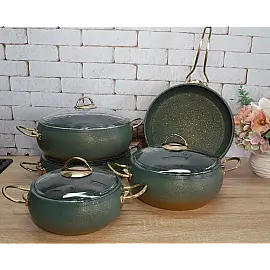 Набір посуду 9 предм. OMS 3024-IND-Green