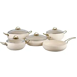 Набір посуду 9 предметів OMS 3024-IND-Ivory