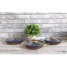 Набір посуду 3 омлетниці OMS 3032-Blue