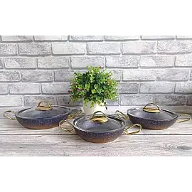 Набір посуду 3 омлетниці OMS 3032-Blue