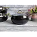 Набір посуду 7 предметів OMS 3039-Black 20Х9 см / 2,50 л. 24Х10,5см / 4,5 л. 26Х11 см / 5,7 л. СКОВОРОДА 26Х7 см / 2,80 л.
