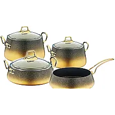 Набір посуду 7 предметів OMS 3041-IND-Gold