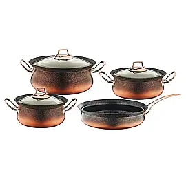 Набір посуду 7 предметів OMS 3044-IND-Bronze