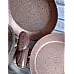 Набір посуду 7 предметів OMS 3105-Rosegold 20*10 (2,6 л) - 24*12 (4,3 л) - 26*7,5 (3,7 л) -Сковорода  26*5,5 (2,4 л)