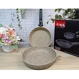 Набір сковорідок (24 см - 1,9 л  28 см - 3,3 л. ) OMS 3284 sand