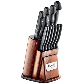 Набір ножів 10 ножів + підставка OMS 6150