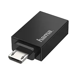 Адаптер Hama OTG Micro USB - USB 2.0 Black