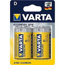 Батарейка VARTA SUPERLIFE D BLI 2 ZINC-CARBON