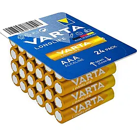 Батарейка VARTA LONGLIFE лужна AAA блистер, 24 шт.