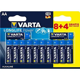 Батарейка VARTA LONGLIFE Power AA BLI 12 (8+4) ALKALINE