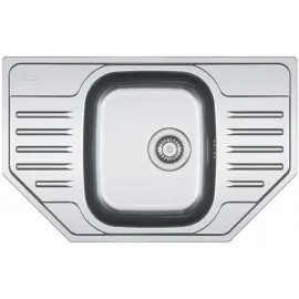 Мийка кухонна Franke Polar, нерж.сталь, нестанд., з крилом, 780х490х175мм, чаша - 1, накладна, PXL 612-E, нерж декор