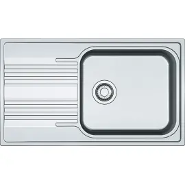 Мийка кухонна Franke Smart, нерж.сталь, прямокутник, з крилом, 860х500х190мм, чаша - 1, накладна, SRX 611-86 XL, нерж поліров.