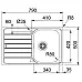 Кухонна мийка Franke Spark SKL 611-79/ 101.0598.809/ прямокутна/ накладна/ 790x500х160 / нержавійка