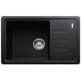 Мийка кухонна Franke Malta, фраграніт, прямокутник, з крилом, 620х435х200мм, чаша - 1, накладна, BSG 611-62, онікс