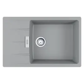 Мийка кухонна Franke Centro, фраграніт, прямокутник, з крилом, 780х500х200мм, чаша - 1, накладна, CNG 611-78 XL , сірий камінь